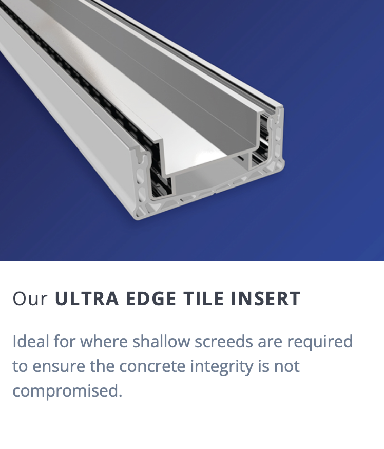 Ultra edge tile insert