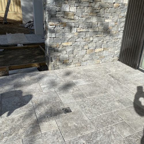silver travertine and baw baw